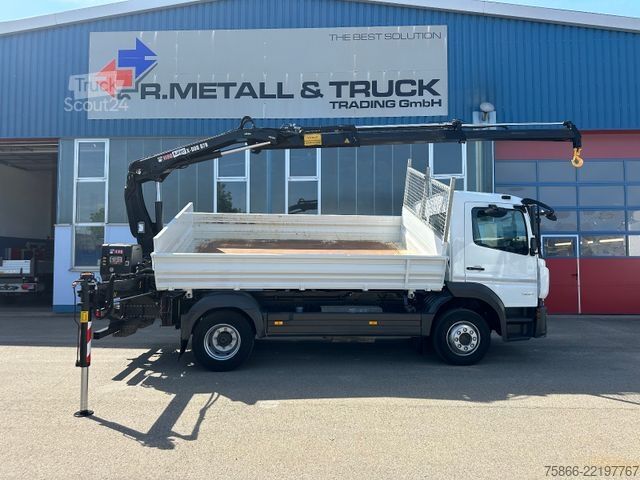 Basculantă MERCEDES-BENZ 1224 K Atego 2 Seiten Kipper Hiab 078 X Duo