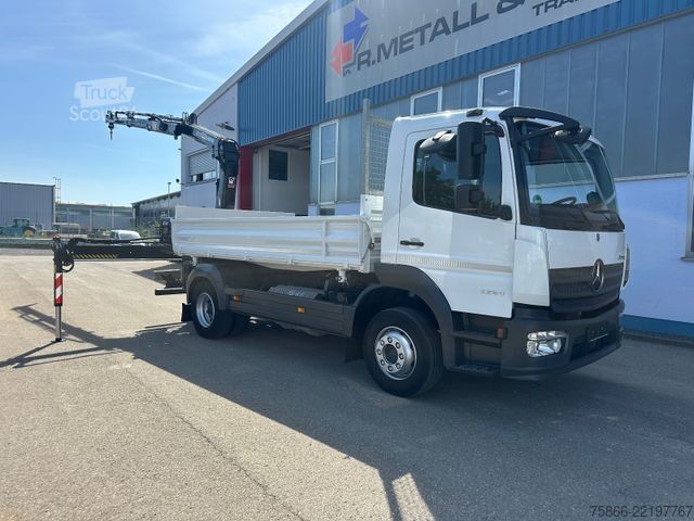 Basculantă MERCEDES-BENZ 1224 K Atego 2 Seiten Kipper Hiab 078 X Duo