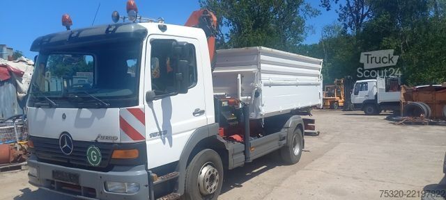 Háromirányú billenő teherautó MERCEDES-BENZ 1523 Kipper Kran