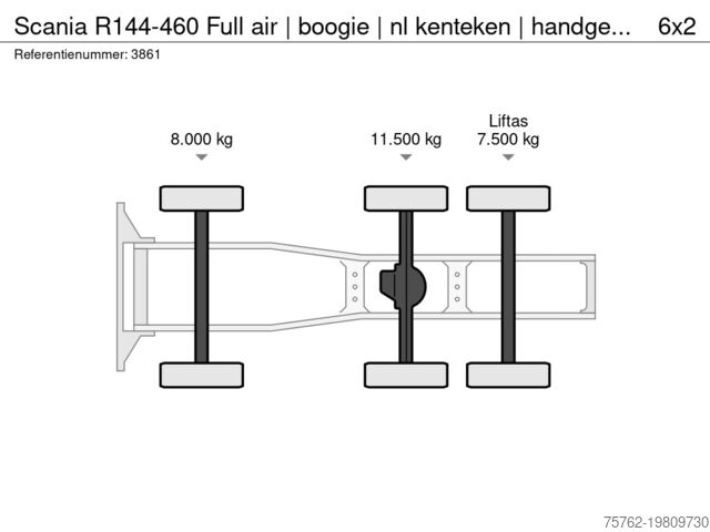 Standard-SZM Scania R144-460 Full air | boogie | nl kenteken | hand...