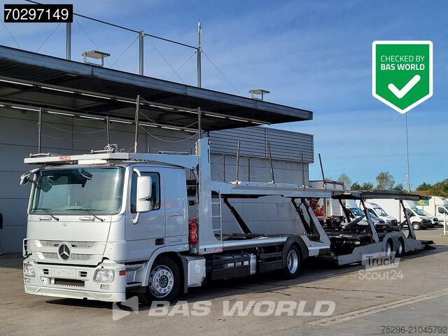 Biltransport varebil Mercedes Actros 1848 Actros 4X2 Lohr car transporter Ret...