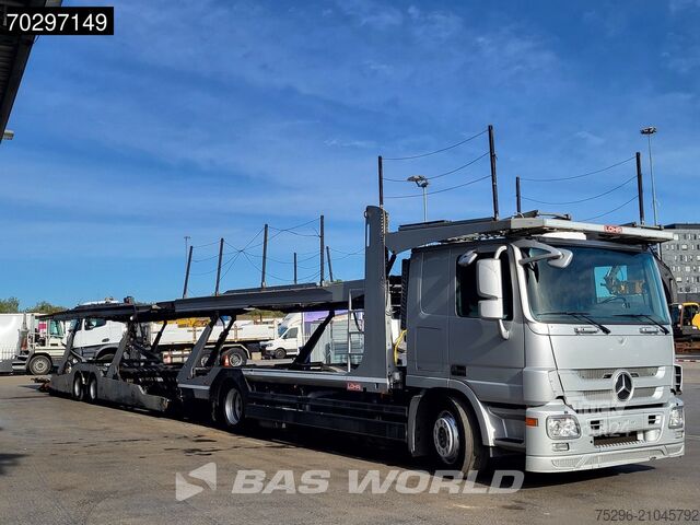 Biltransport varebil Mercedes Actros 1848 Actros 4X2 Lohr car transporter Ret...