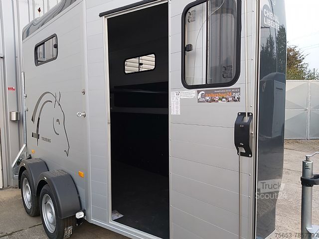 Aanhangwagen (auto) Cheval Liberté single Horsetrailer Touring One Frontexit Pullman