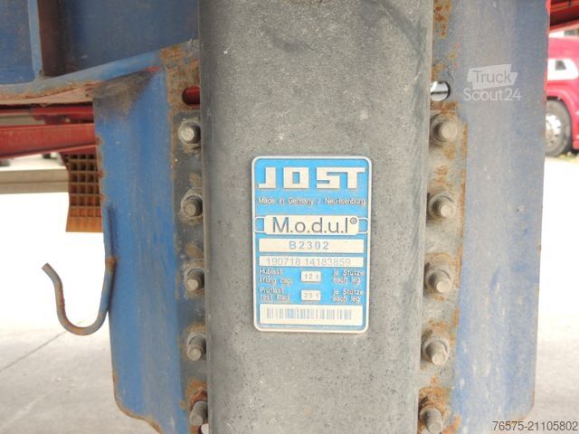 Auflieger mit Arbeitsbühne VAN HOOL plateau (Kooiaap, moffet, stapler anschluss)