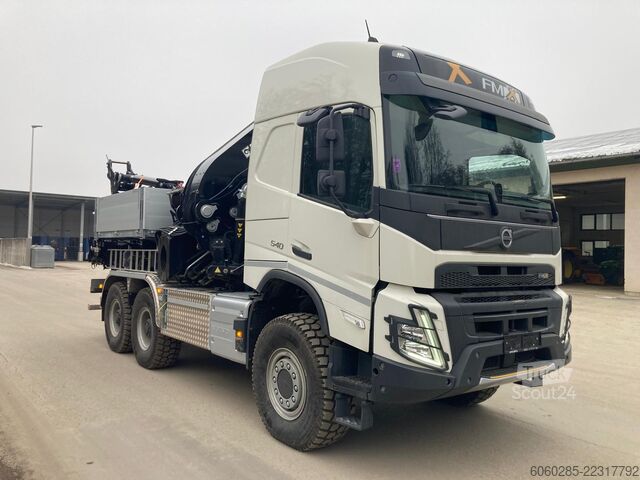 кран, змонтований на вантажівці Volvo Kran Effer 955 FMX 6x6 - 540