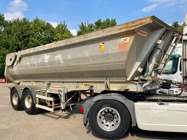Kippiauto Fruehauf STEEL CHASSIS, STEEL DUMPER!   Full spring!  TO...