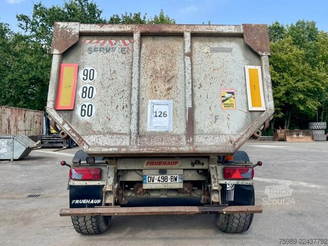 Kippiauto Fruehauf STEEL CHASSIS, STEEL DUMPER!   Full spring!  TO...