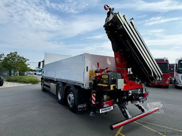 Lastplattform MAN TGS 26.480 6x2-4 Luft / Luft Baustoff-Pritsche ...