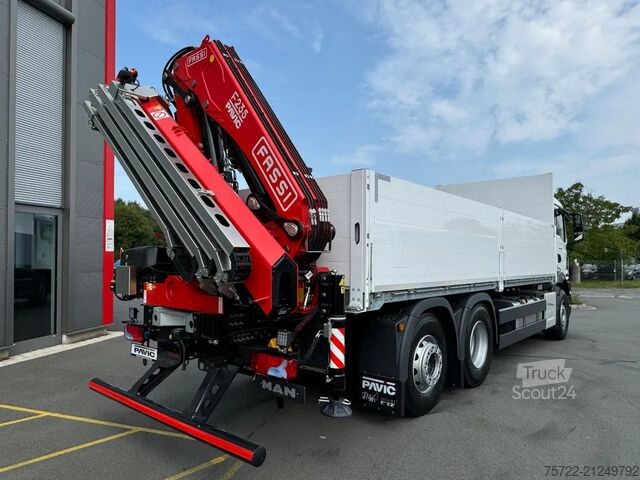 Lastplattform MAN TGS 26.480 6x2-4 Luft / Luft Baustoff-Pritsche ...