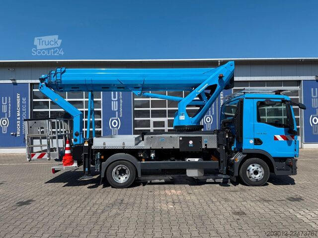 Platformă de lucru montată pe camion MAN TGL 8.160 4X2 BB Hubarbeitsbühne Ruthmann T300.4