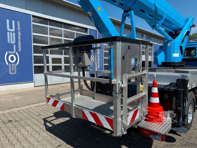 Platformă de lucru montată pe camion MAN TGL 8.160 4X2 BB Hubarbeitsbühne Ruthmann T300.4