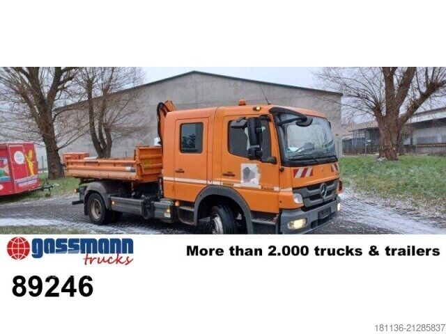 Camion benne Mercedes-Benz Atego 1224 4x2 Doka, EEV, Kran Palfinger PC2700 B,