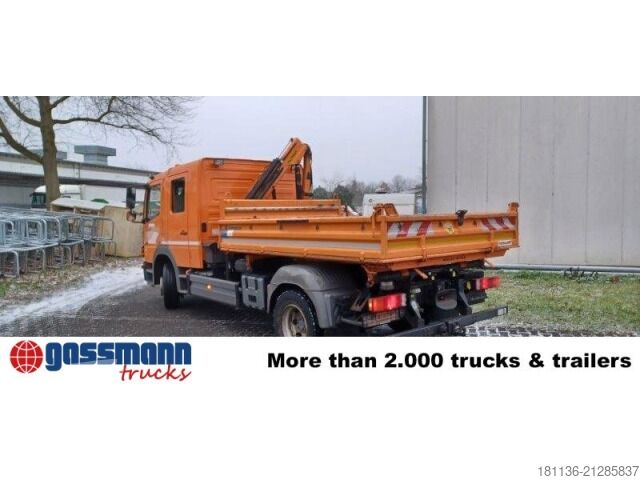 Camion benne Mercedes-Benz Atego 1224 4x2 Doka, EEV, Kran Palfinger PC2700 B,