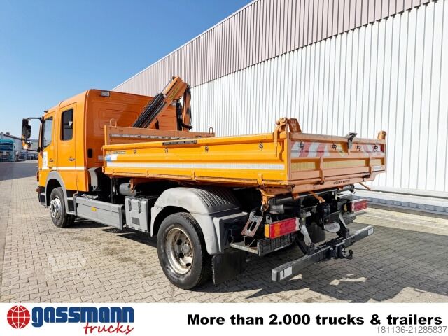 Kipper LKW Mercedes-Benz Atego 1224 4x2 Doka, EEV, Kran Palfinger PC2700 B,