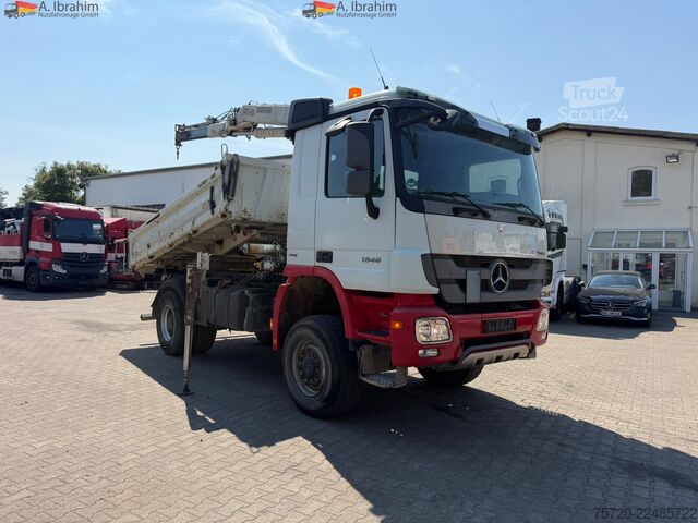 Macara montată pe camion Mercedes-Benz Actros 1846 Meiller MK76RS 4x4 Euro 5 Reatrder