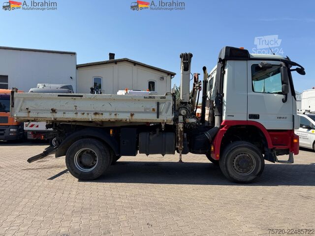 Macara montată pe camion Mercedes-Benz Actros 1846 Meiller MK76RS 4x4 Euro 5 Reatrder