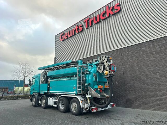 Veículo de aspiração Scania G480 LB 8X2 6MNA ZUI/SPOEL COMBI MET WATERRECYC...