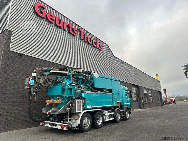 Veículo de aspiração Scania G480 LB 8X2 6MNA ZUI/SPOEL COMBI MET WATERRECYC...