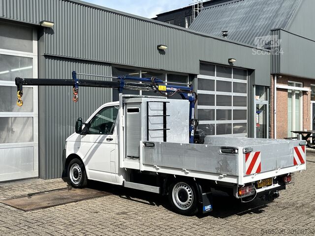Platformwagen met kraan Volkswagen Transporter 2.0 TDI L1H1 102pk Laadkraan Amco V...
