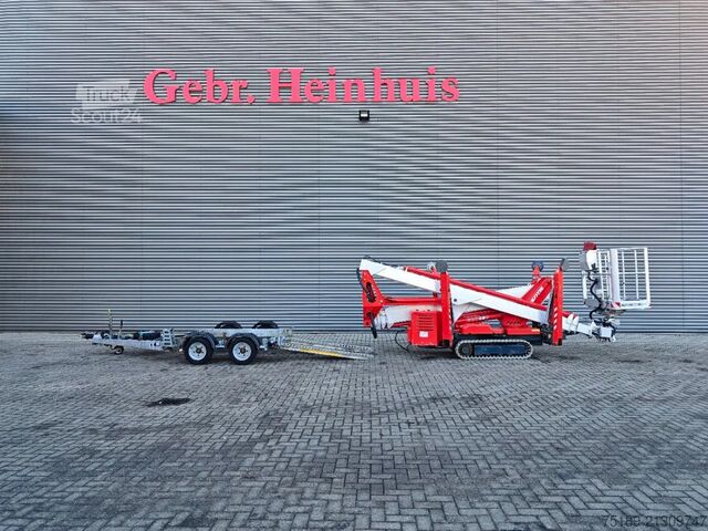 Leddelt teleskopisk arbejdsplatform Multitel SMX 250 with trailer!