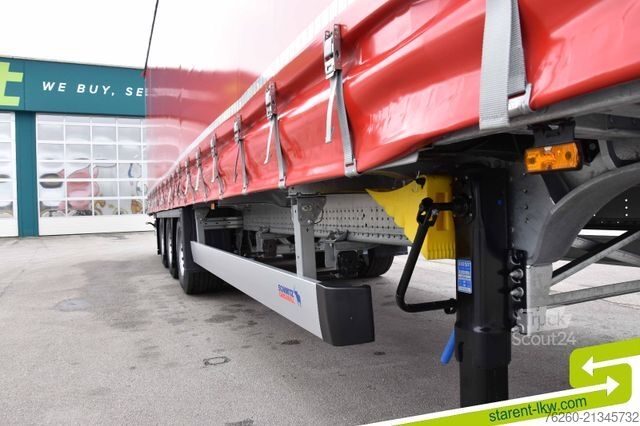 Auflieger mit Pritsche & Plane SCHMITZ CARGOBULL Megatrailer Hubdach Liftachse MIETE