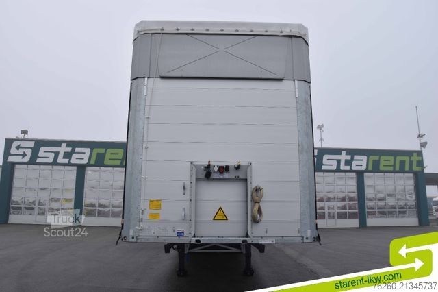 Auflieger mit Pritsche & Plane SCHMITZ CARGOBULL Megatrailer Hubdach Liftachse MIETE
