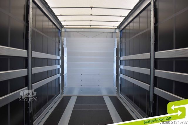 Auflieger mit Pritsche & Plane SCHMITZ CARGOBULL Megatrailer Hubdach Liftachse MIETE