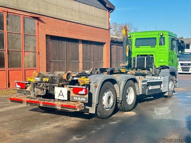 Kroghejselastbil MAN TGS 26.470 6x2 Abroller  HYVA Lift/Lenk