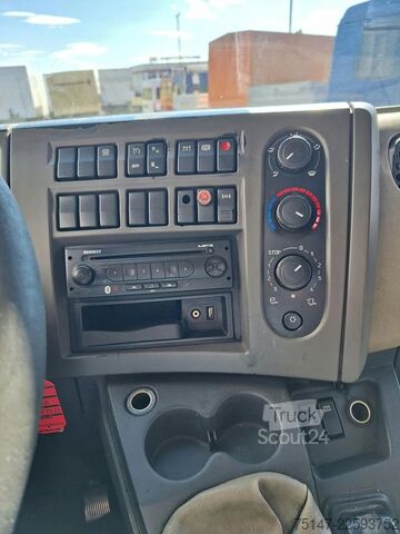 Plattewagen met zeil RENAULT Midlum 220 DXi 1 Liege Schiebeplane Edscha LBW