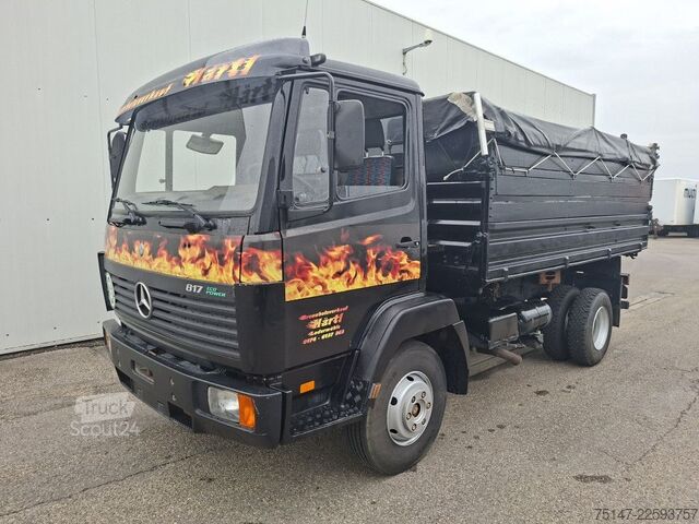 Driezijdige kipper bestelwagen MERCEDES-BENZ 817 K Meiller-3Seitenkipper TÜV 04/2027