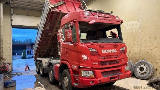 Driezijdige kipper SCANIA P500 XT ,MEILLER KIPPER BORDMATIK,  RETARDER