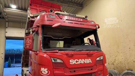 Driezijdige kipper SCANIA P500 XT ,MEILLER KIPPER BORDMATIK,  RETARDER