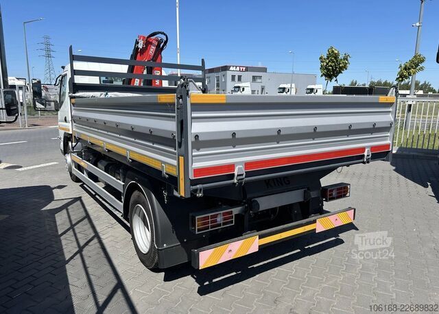 Кран із самоскидом Fuso Canter 7C15 Fassi Kran 3-seiten Kipper