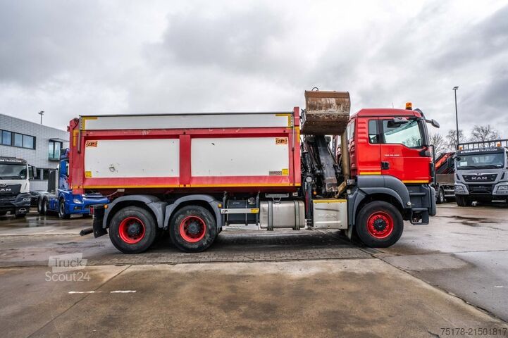 Kipper met kraan MAN TGS 26.400 BB 6x6 + HIAB Z-PRO 191