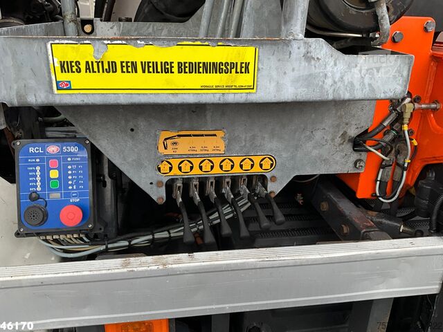 Benne à 3 côtés Volvo FH 420 8x4 HMF 22 Tonmeter laadkraan