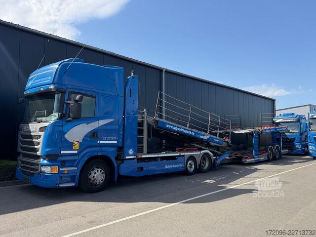 Biltransport lastbil SCANIA R450 Kässbohrer MetagoPro, VDI 2700, full 2016