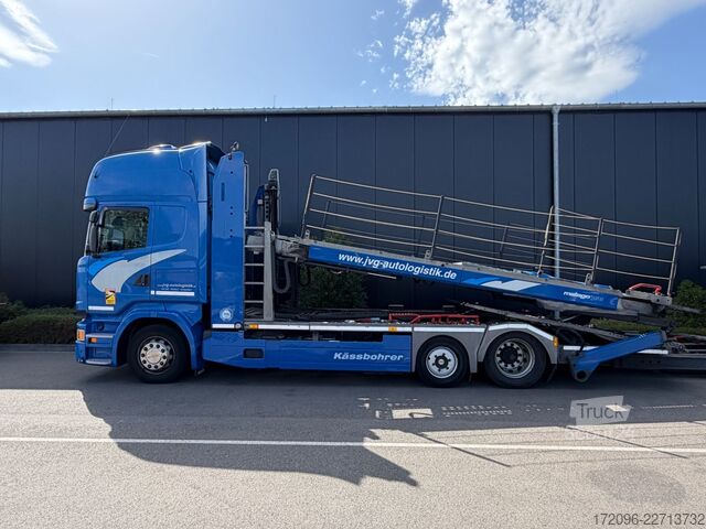 Biltransport lastbil SCANIA R450 Kässbohrer MetagoPro, VDI 2700, full 2016