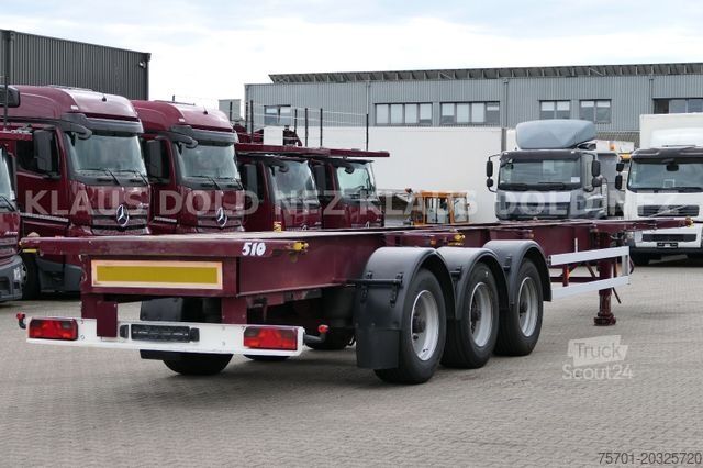 Náves s výmennou nadstavbou KRONE LAG 0-3-39L Containerchassi BDF