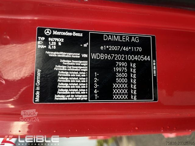 Kippi pakettiauto MERCEDES-BENZ Atego 818*Meiller*Klima*3 Sitzer*143 tkm*