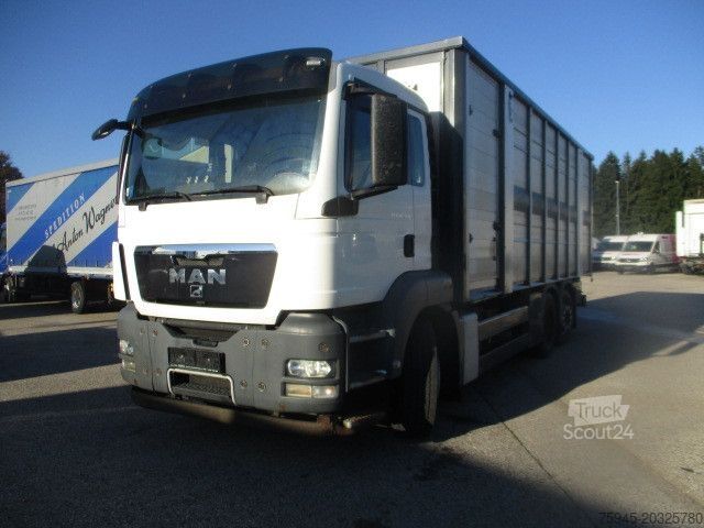Camion per bestiame MAN TGS26.360 6x2-2LL,2-Stock,Lift-/Lenkachse,360EEV