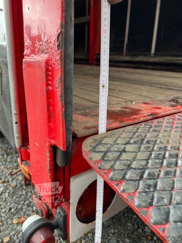 Lavbygd semitrailer MEUSBURGER 2-Achs-Gabelstaplertransporter Rampe Dhollandia
