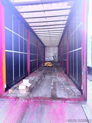 Lavbygd semitrailer MEUSBURGER 2-Achs-Gabelstaplertransporter Rampe Dhollandia