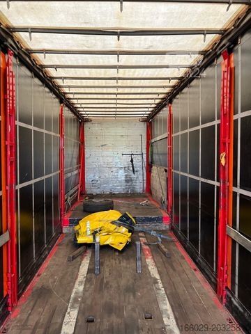 Открытый полуприцеп с тентом MEUSBURGER 2-Achs-Gabelstaplertransporter Rampe Dhollandia