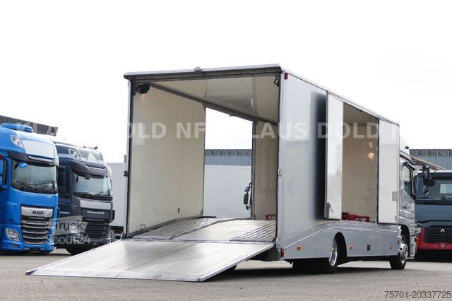 Furgão transportador de automóveis MERCEDES-BENZ Atego 822 Autotransporter Geschloss. Automatik