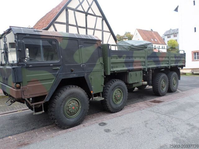 Autocarro con cassone fisso MAN KAT 1  8x8  10 Ton  Kran & Winde im Best Zustand