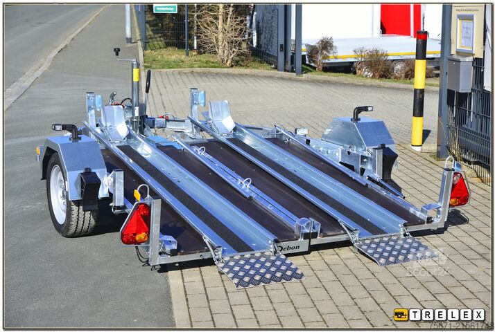 Kofferanhänger Debon RM2 Zweimotorradanhänger Einzelabsenkung