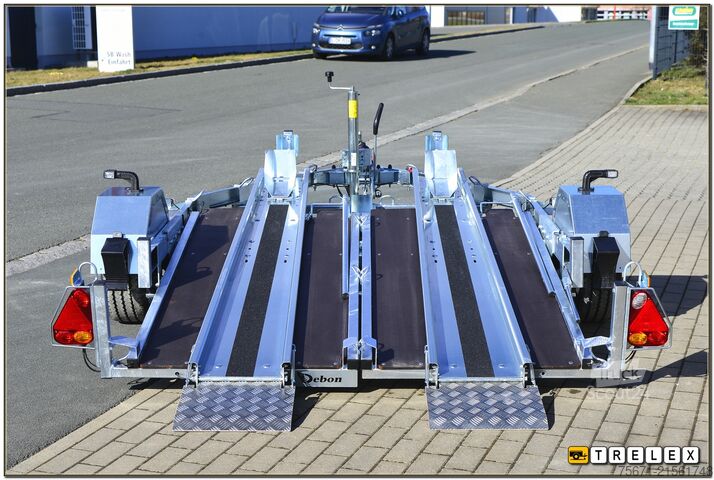 Kofferanhänger Debon RM2 Zweimotorradanhänger Einzelabsenkung