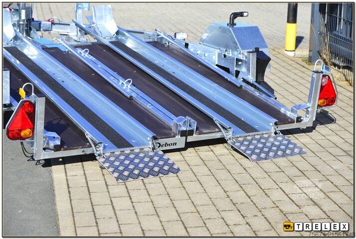 Kofferanhänger Debon RM2 Zweimotorradanhänger Einzelabsenkung