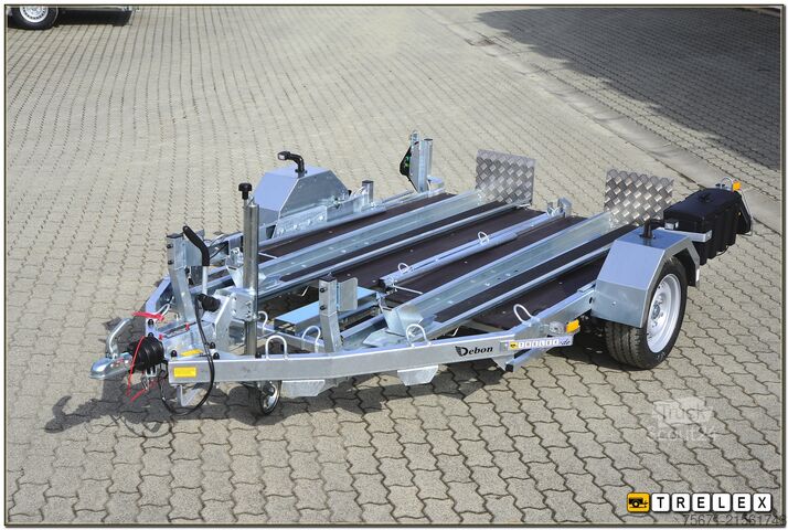 Kofferanhänger Debon RM2 Zweimotorradanhänger Einzelabsenkung