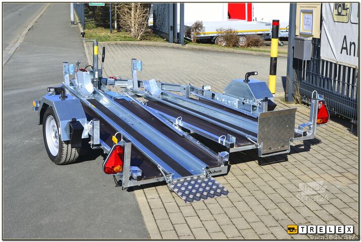 Kofferanhänger Debon RM2 Zweimotorradanhänger Einzelabsenkung